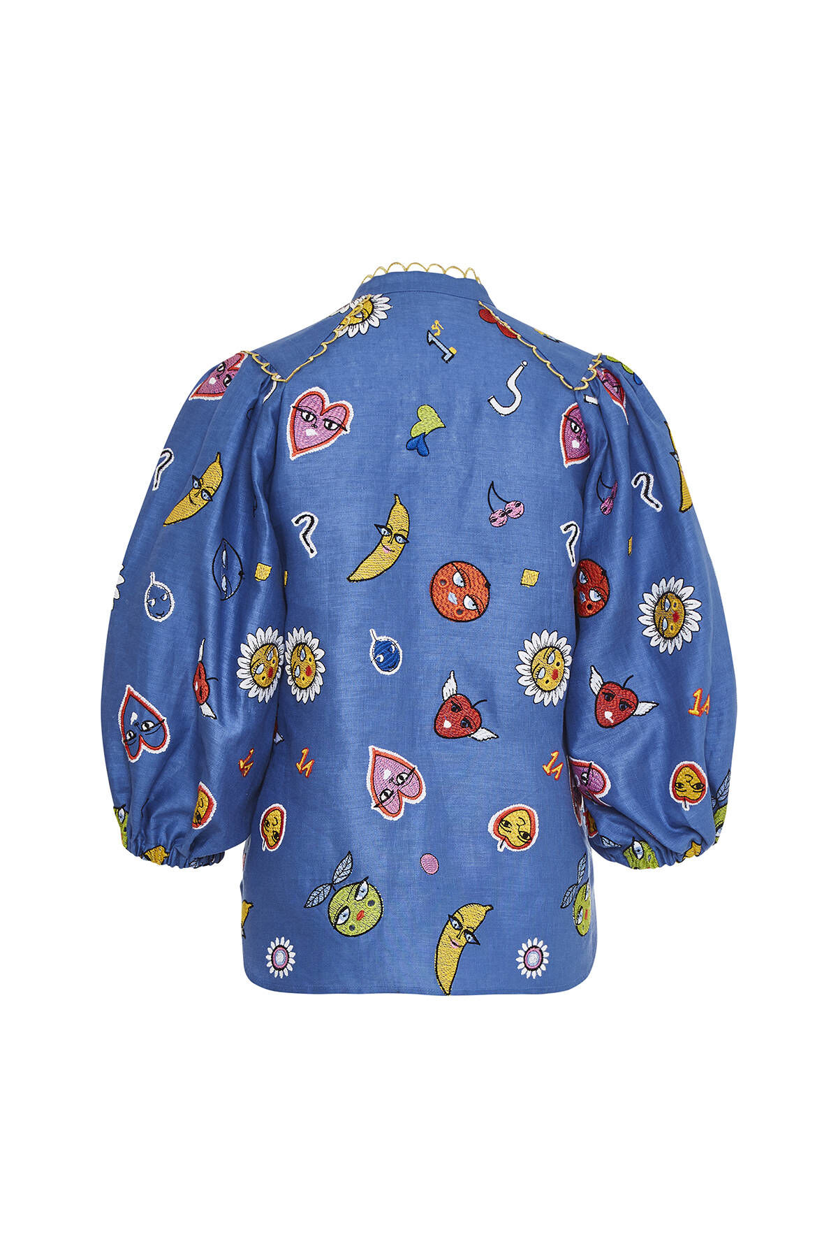 Maison Common| Damen Leinenbluse Kurzarm