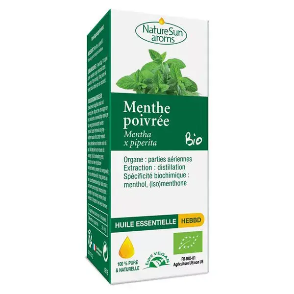 Óleo Essencial de Hortelã-Pimenta Orgânico NatureSun Aroms 10ml