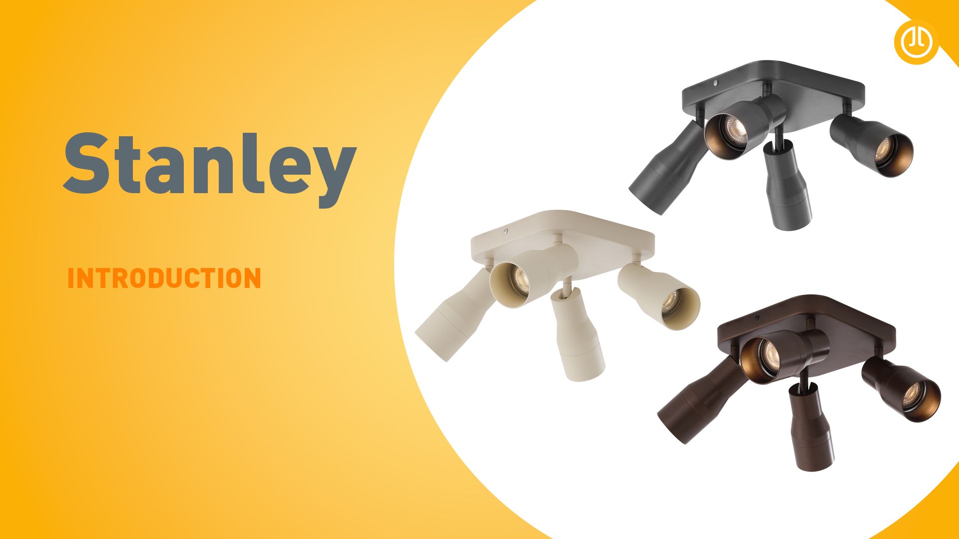 Plafondspot donker brons GU10 50mm vierkant 4-lichts - Stanley