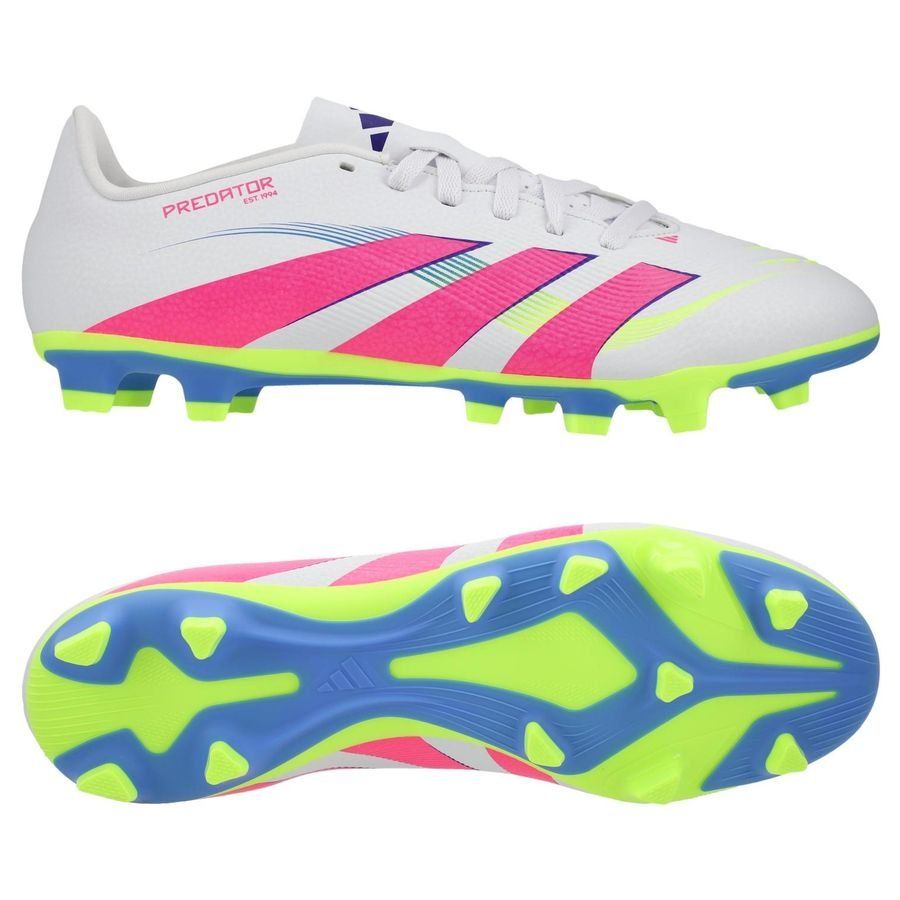 adidas Predator Club FxG Celestial Victory - Blanc/Lucid Pink/Lucid Lemon
