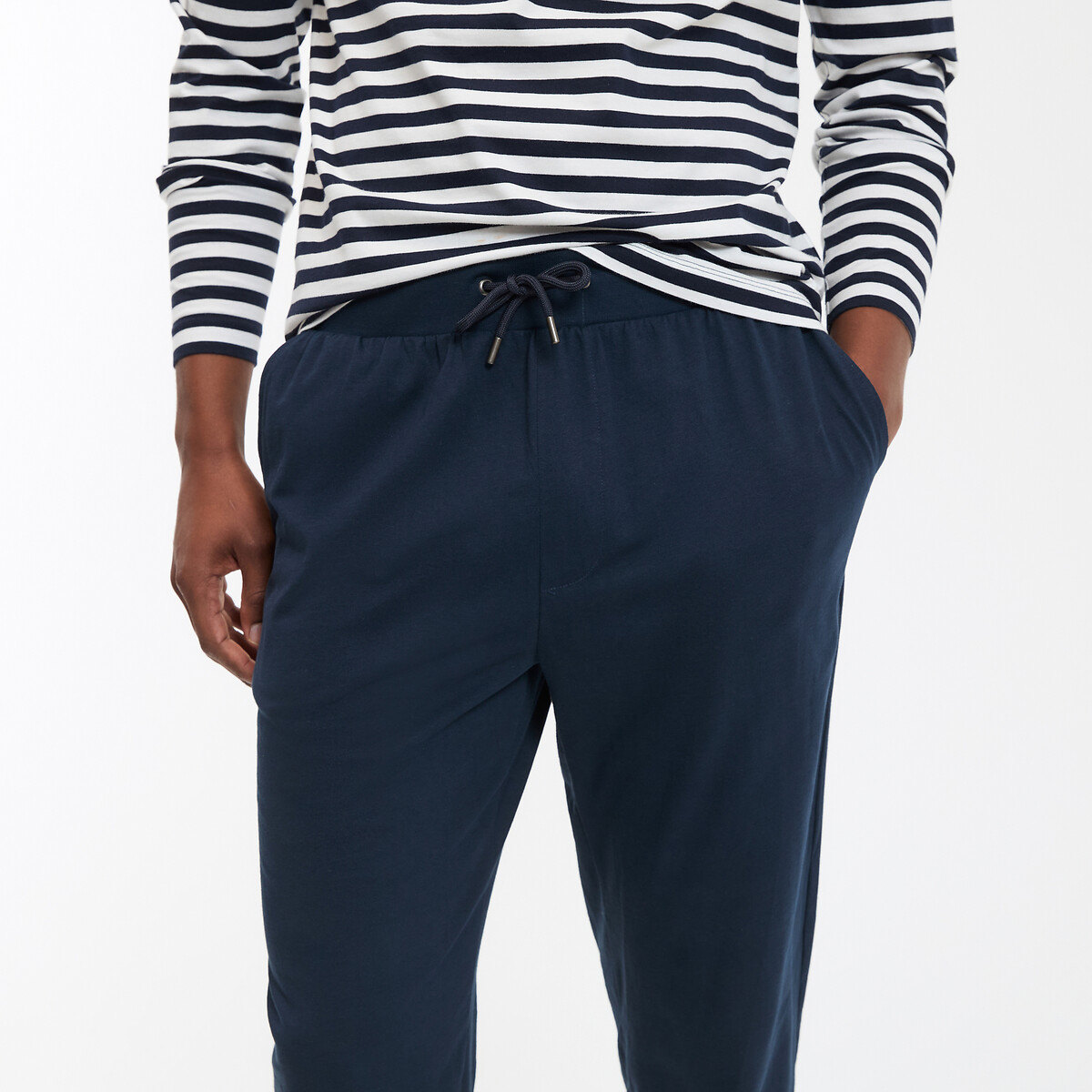COLEÇÕES LA REDOUTE<br>Pijama jersey, top listrado