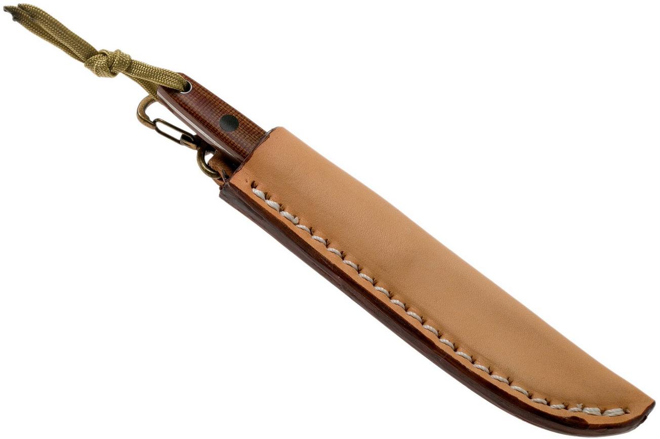 Ohta OFB SS 65 Natural Canvas Micarta vaststaand mes