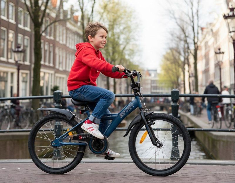 2Cycle Biker Kinderfiets - 20 inch - Blauw