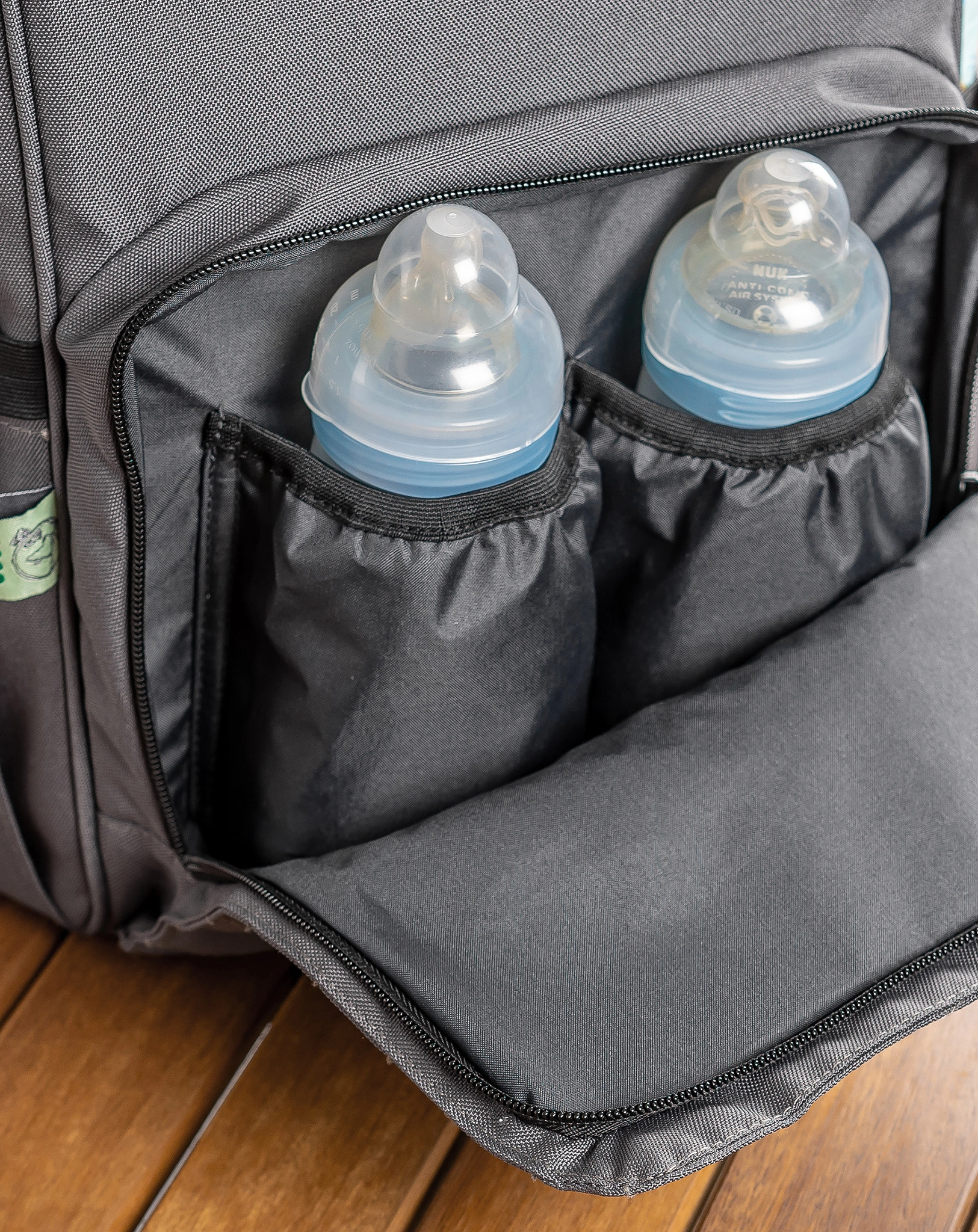 Wickelrucksack GROWING in grau