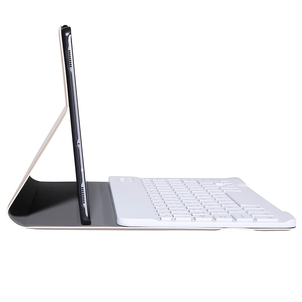 Samsung Galaxy Tab S6 Lite (2024/2022/2020) Leder Tasche mit abnehmbarer Bluetooth Tastatur Keyboard (QWERTY) - Roségold