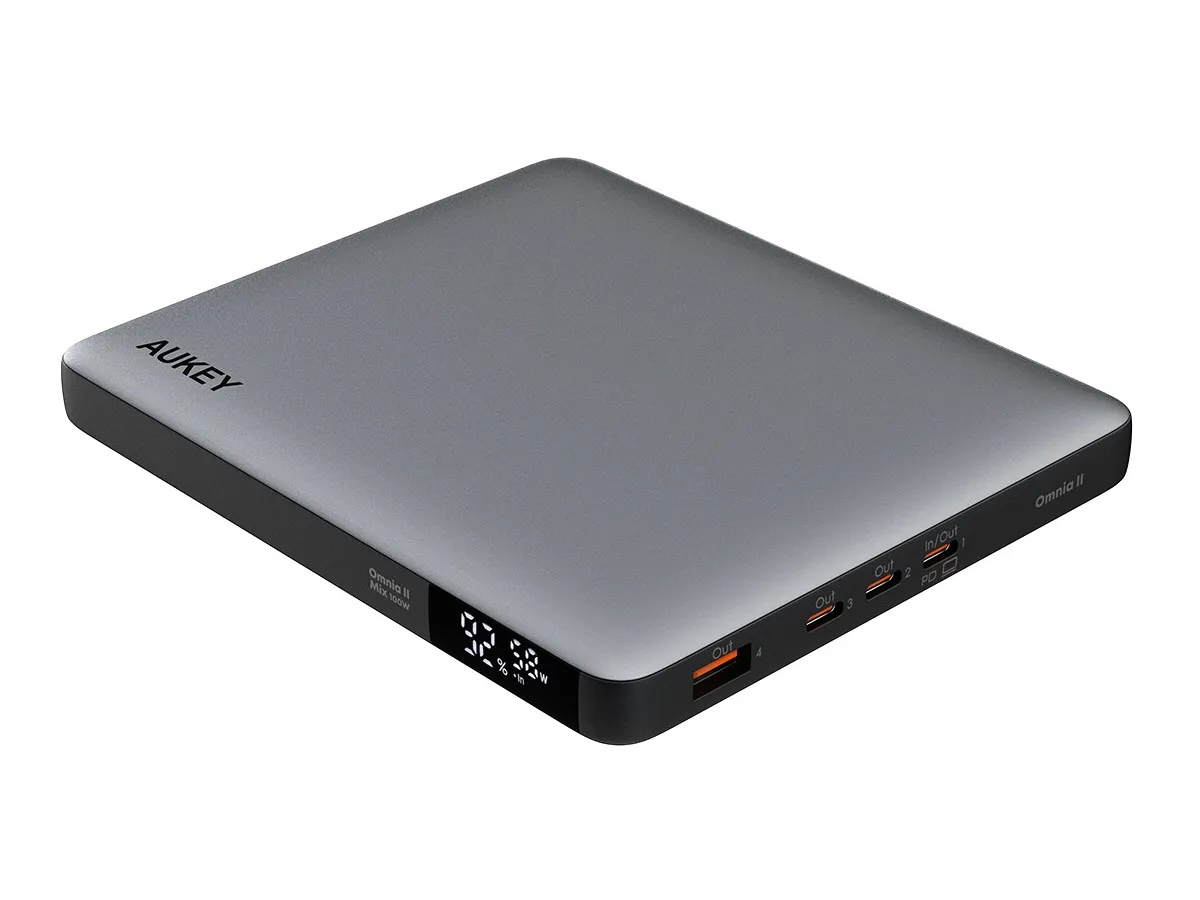 (100W) SprintX 20000mAh USB A / 3x USB C Powerbank Power Delivery Ladegerät mit LED Anzeige (PB-Y44) - Schwarz