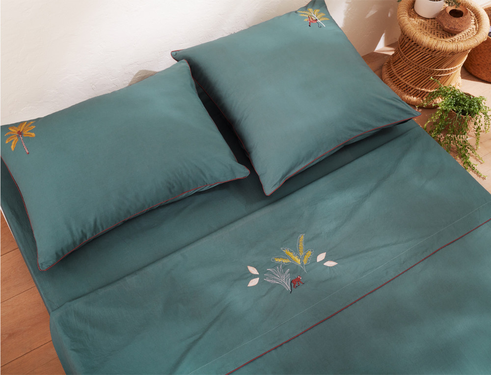 Drap-Sous un palmier