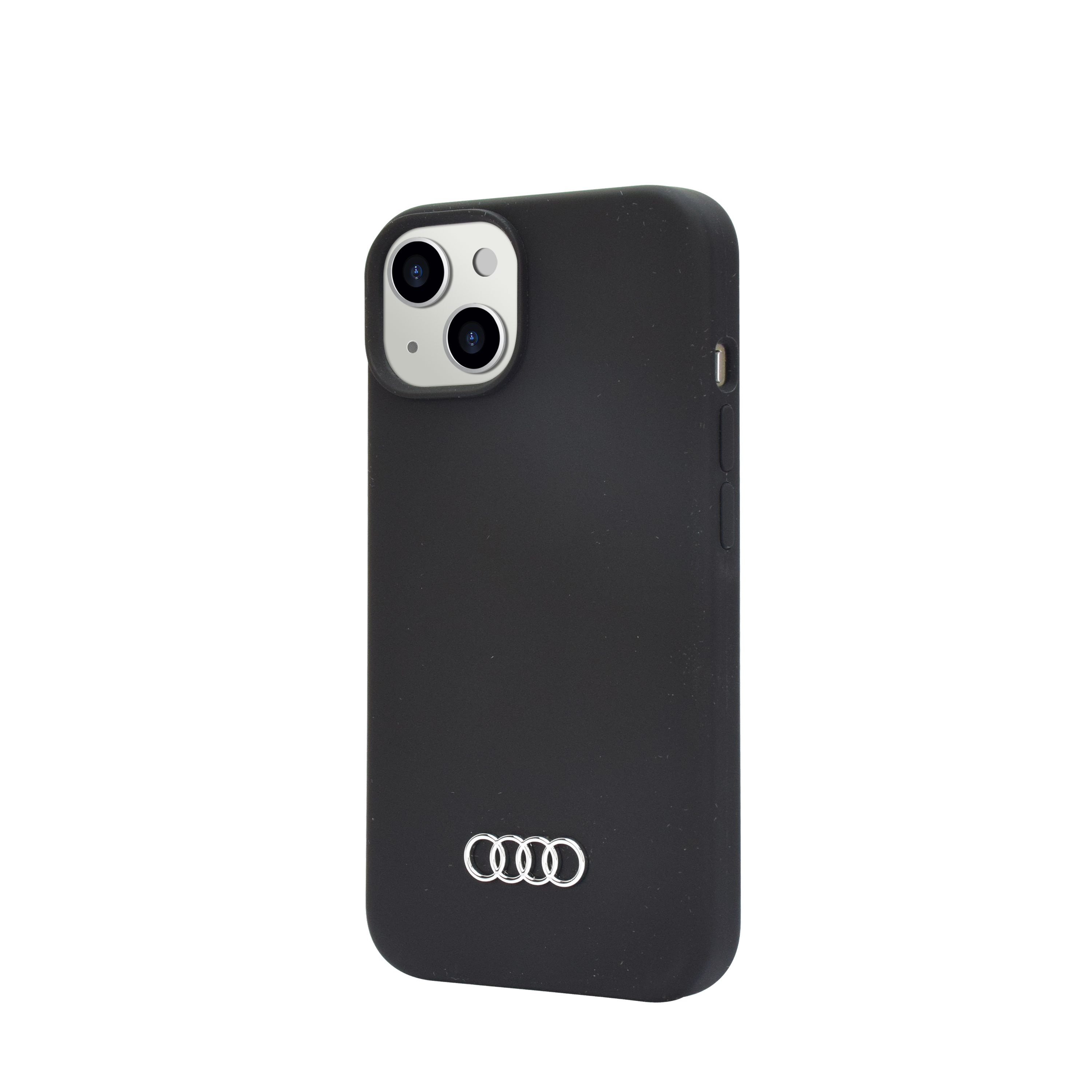 iPhone 14 Silikon Hardcase Hülle (AU-LSRIP14-Q3/D1-BK) - Schwarz