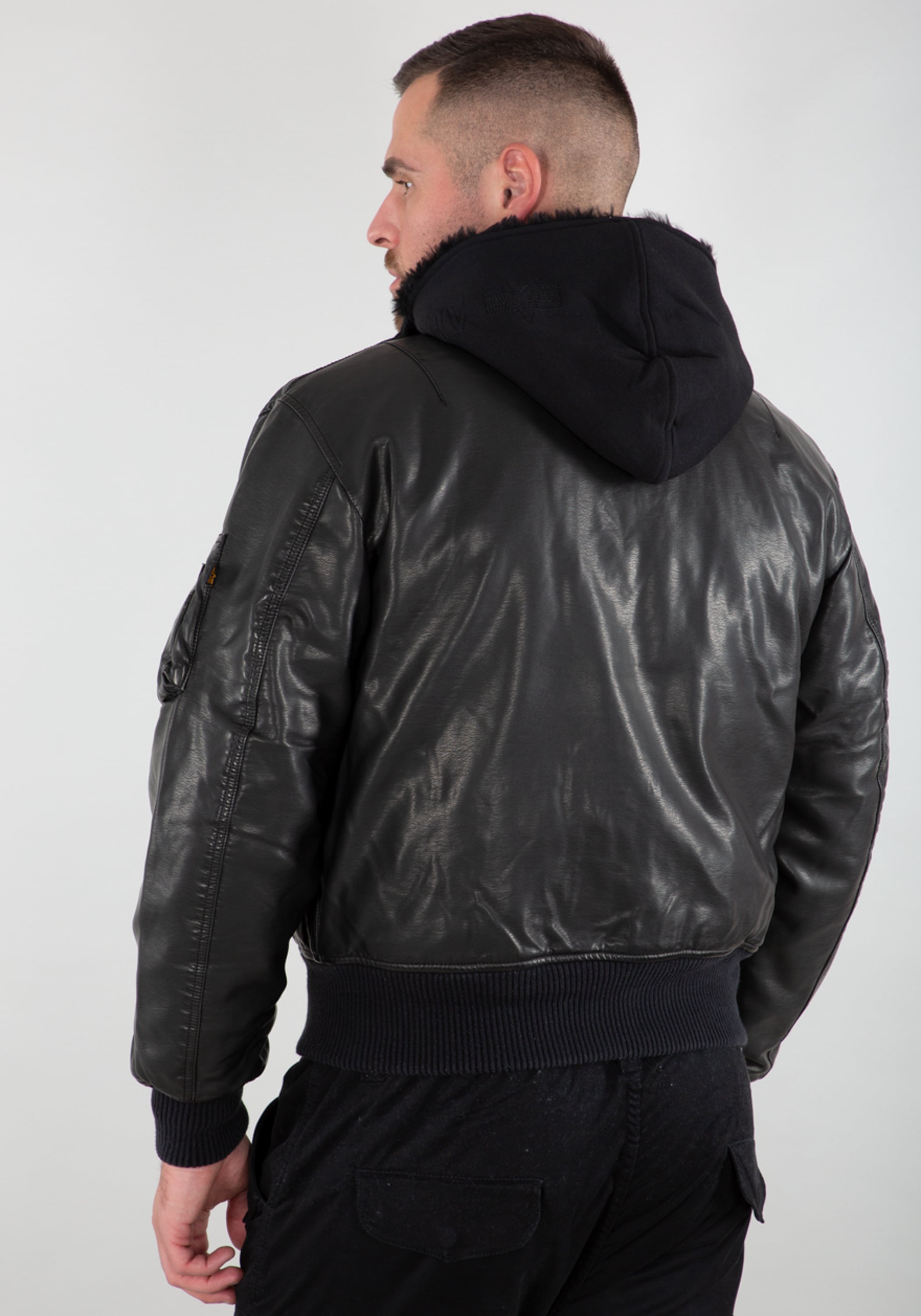 Alpha Industries Lederjacke »MA-1 D-Tec Faux Lether«