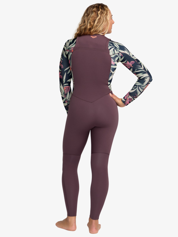 4/3 Swell Natural Combinaison de surf zip poitrine Violet Femme