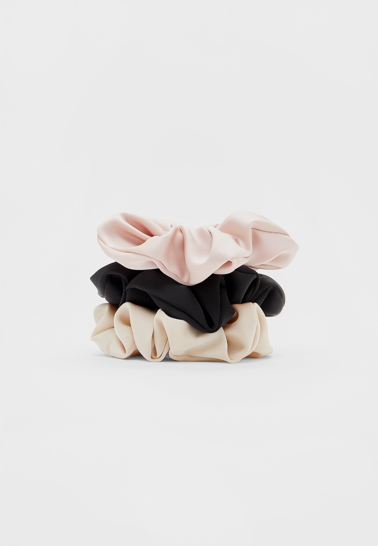 Conjunto de 3 scrunchies de cetim