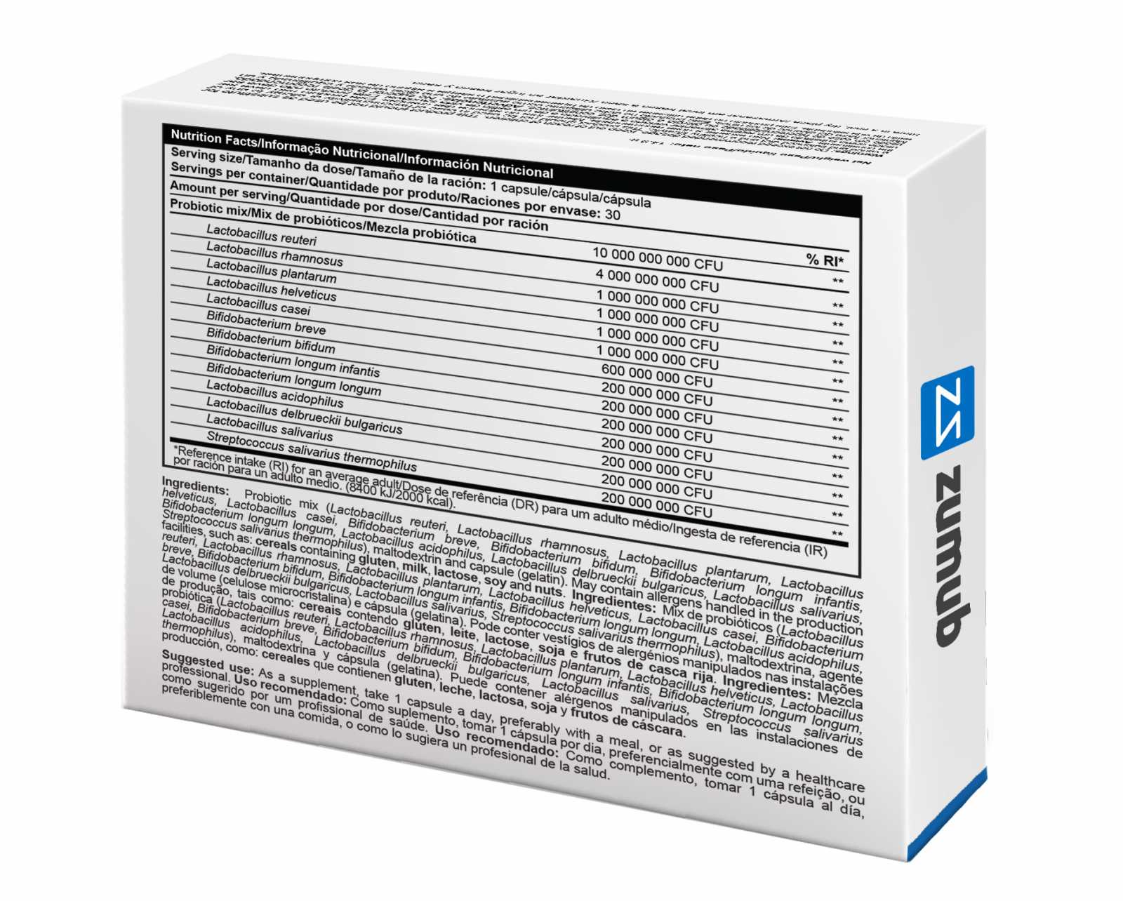 Zumub Advanced Probiotic 30 cápsulas