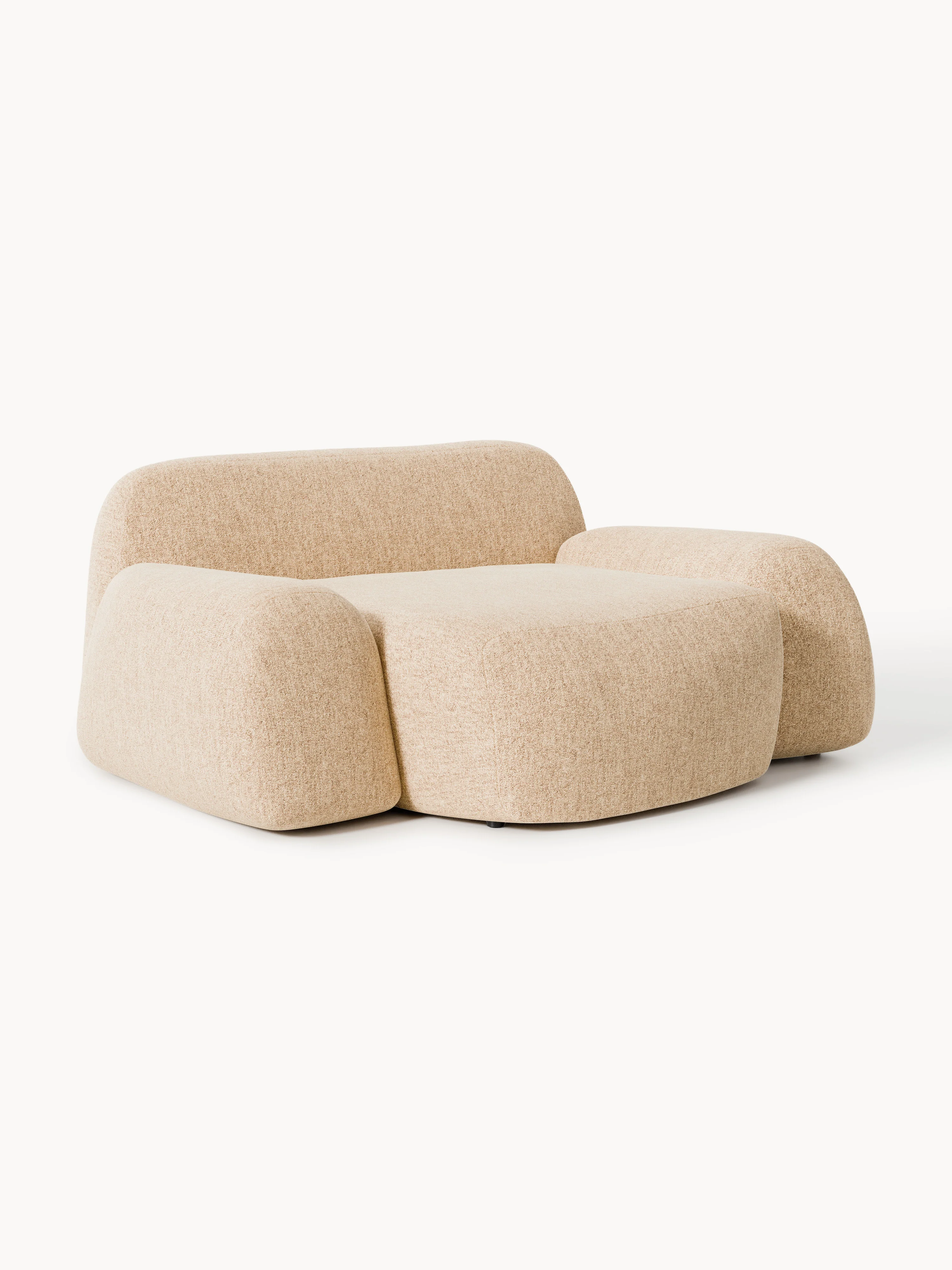 XL bouclé loungefauteuil Wolke