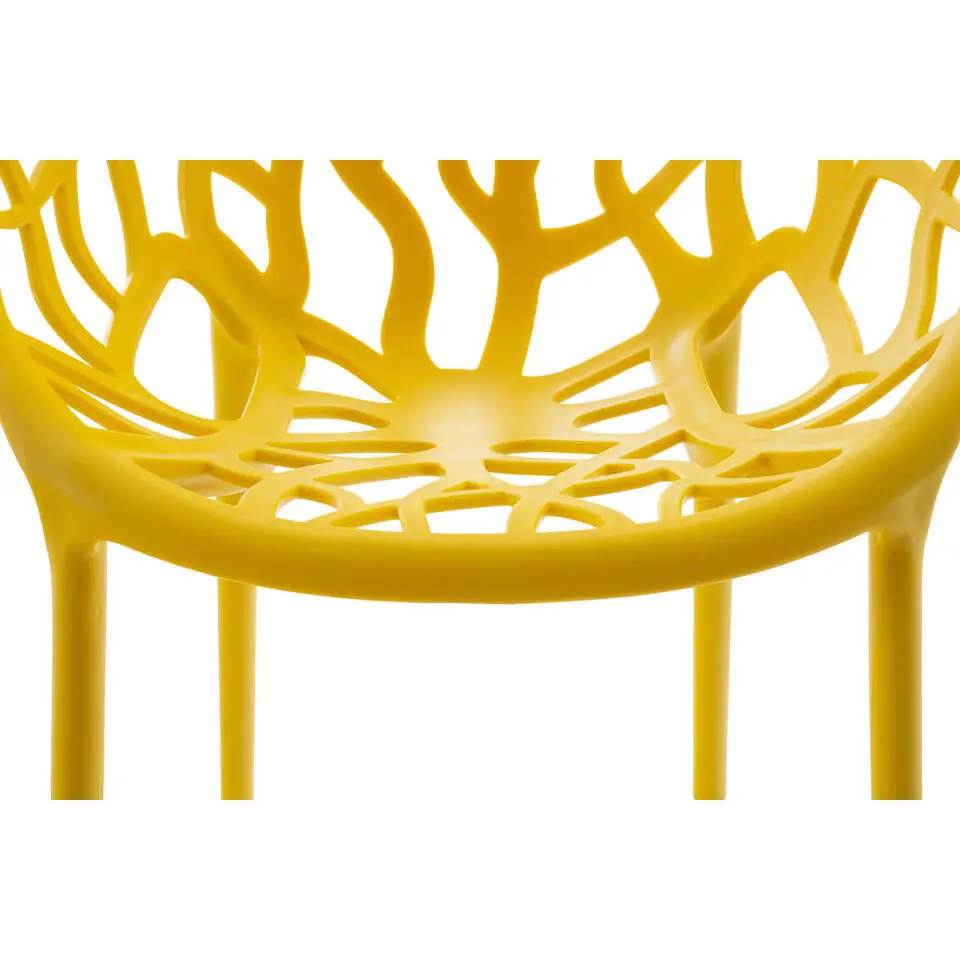 CLP Set van 4 Tuinstoel Hope Kunststof - geel