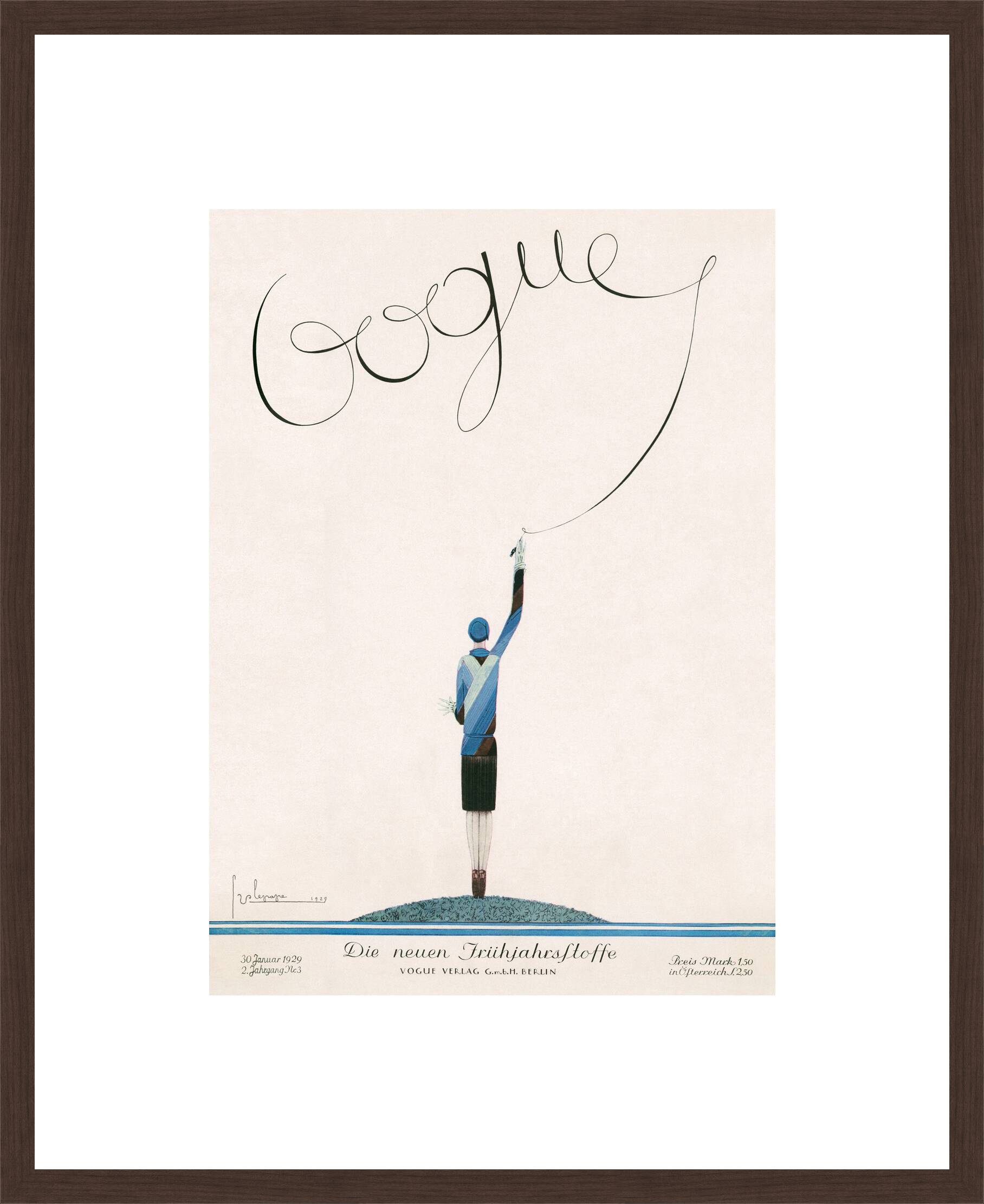 Cover, Georges Lepape V by German Vogue Collection - Limited Edition. Edition of: 100. Archive Stamp.