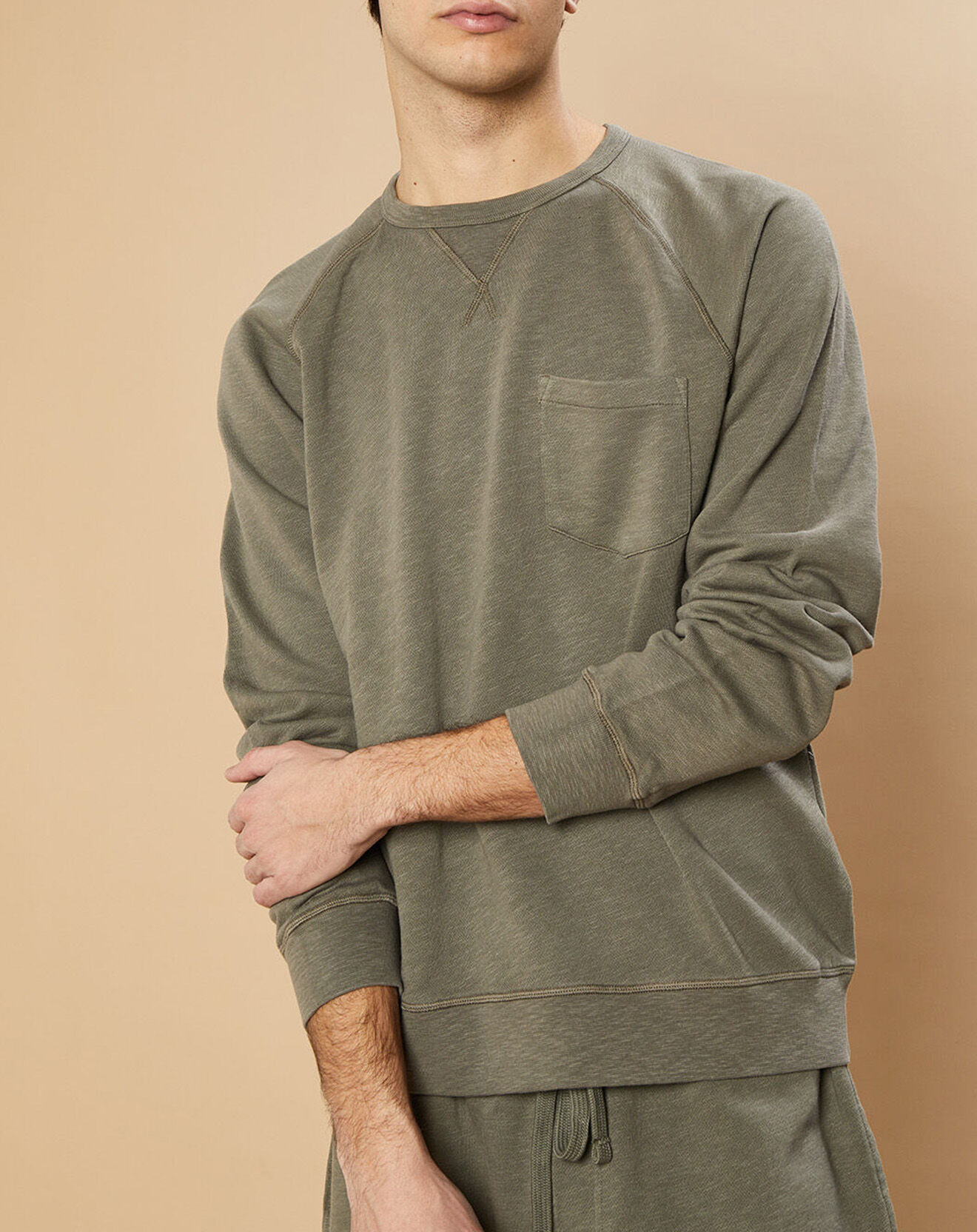 Hartford Sweat Light Pocket olive