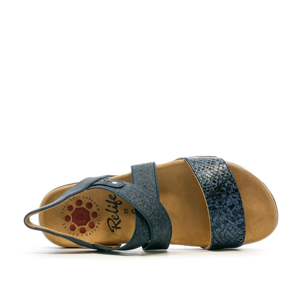 Relife Sandales Plates Marine Femme RELIFE Harpel