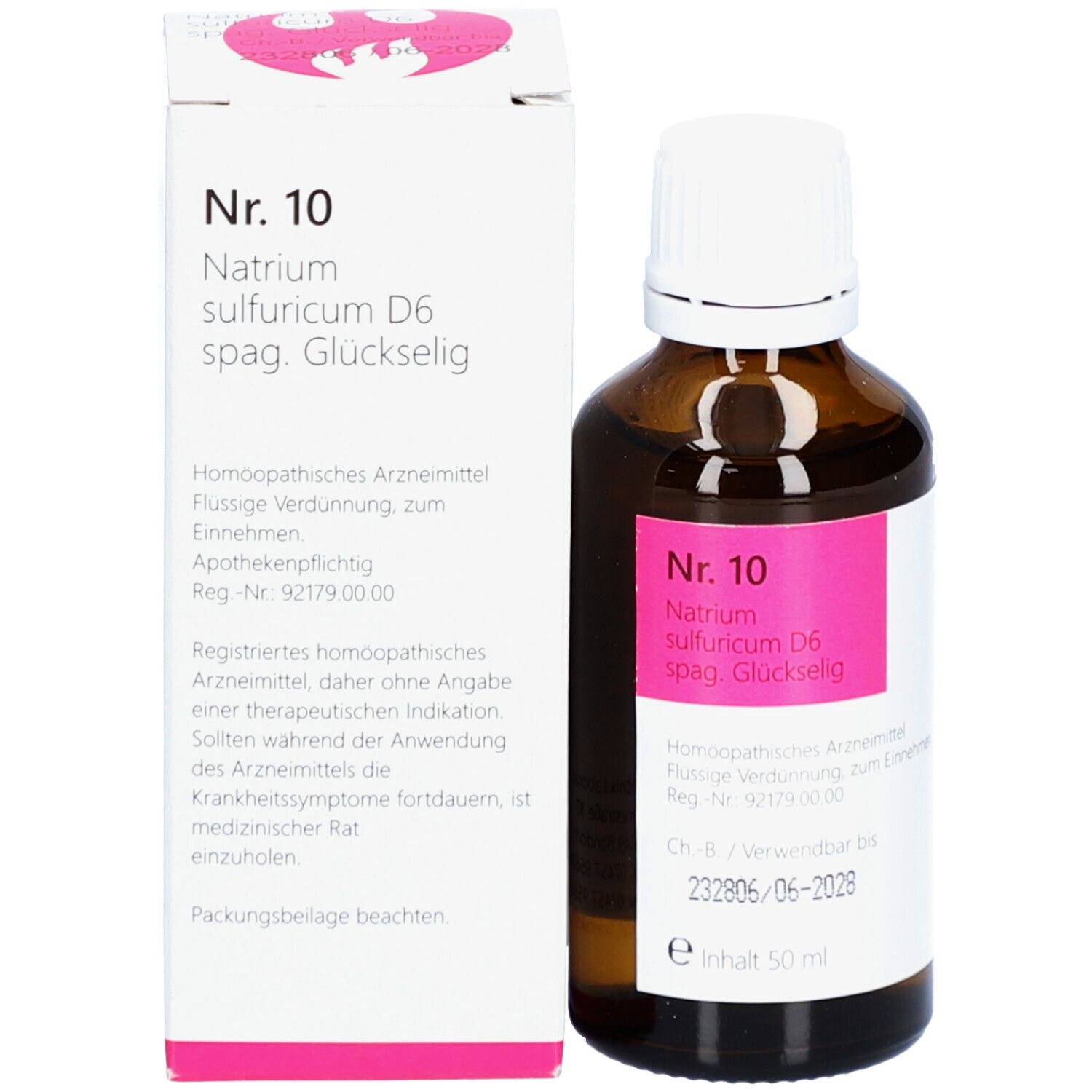NR.10 Natrium sulfuricum D 6 spag.Glückselig