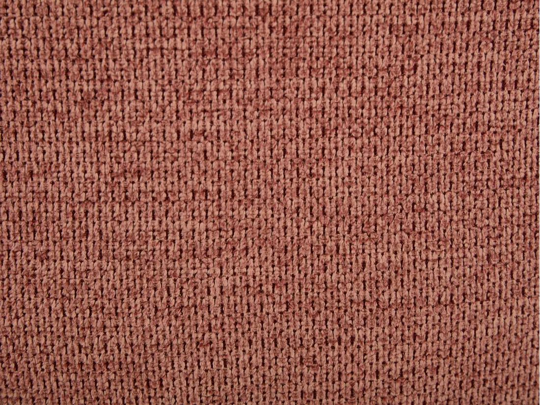 Fauteuil pivotant en tissu chiné terracotta SELENDO