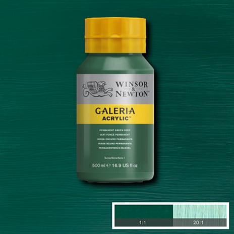Galeria akrylmaling 500 ml - Permanent Green Deep