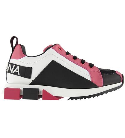 Dolce & Gabbana Sneakers - Lilium - Weiß m. Schwarz/Pink