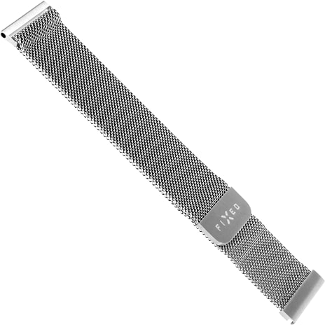 Apple watch Fixed urrem 20 mm - sølv