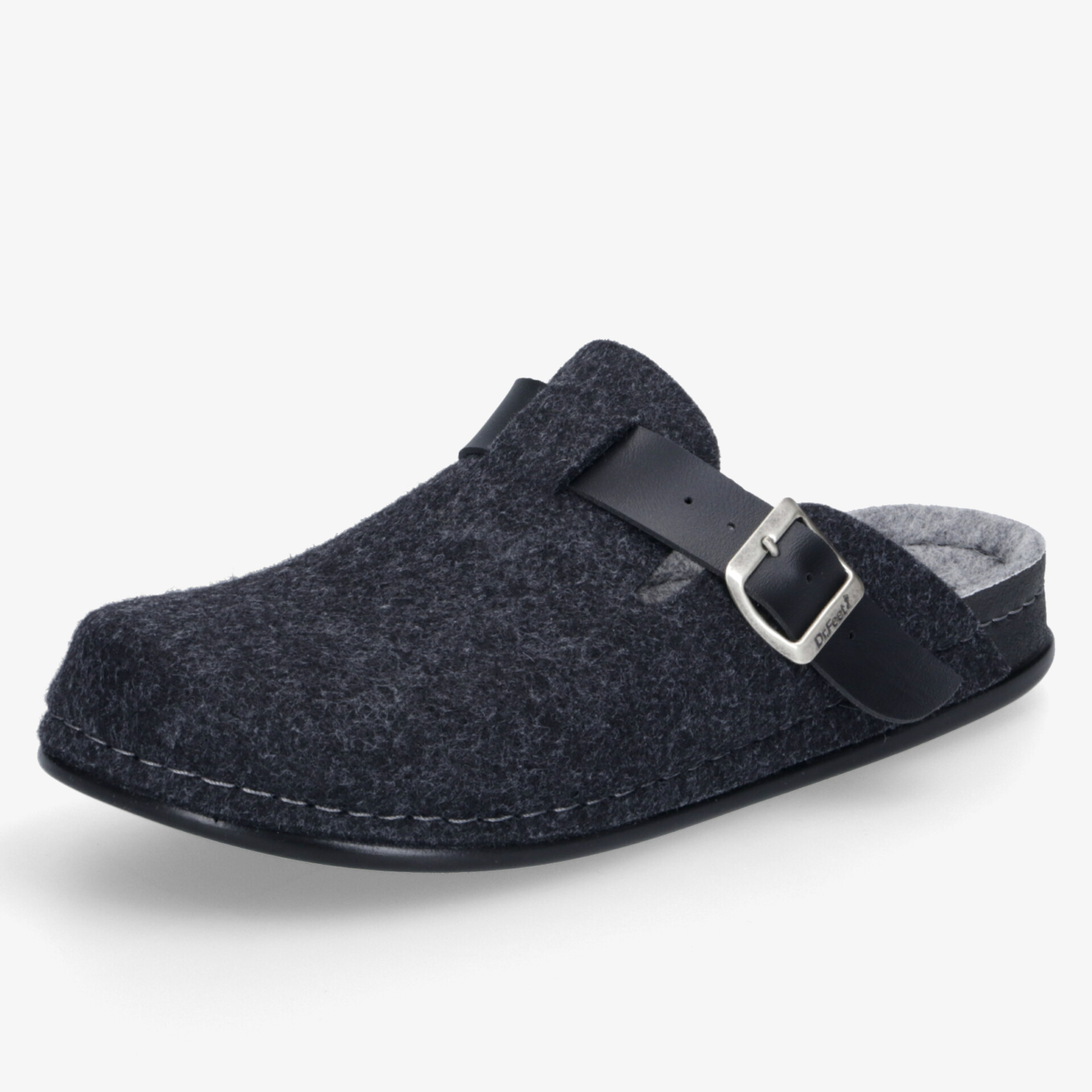 Dr. Feet Herren Pantoletten schwarz