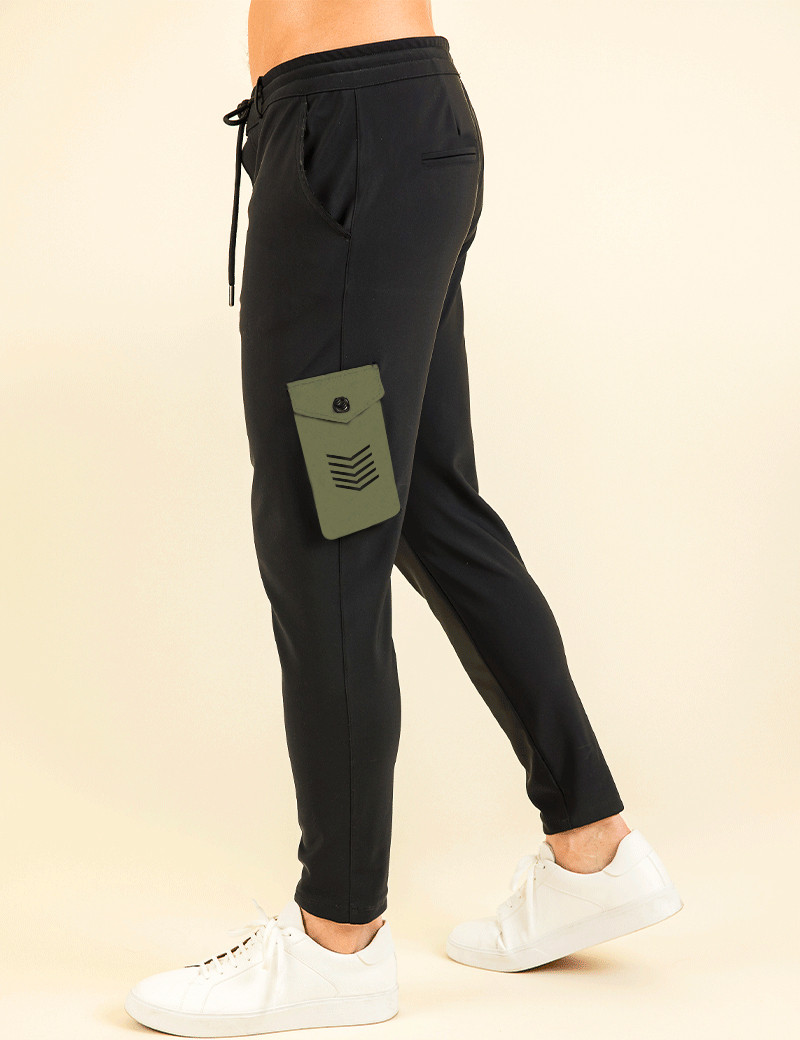 HBT ARMY | CHRIS CARGO PANTALON HOMME NOIR