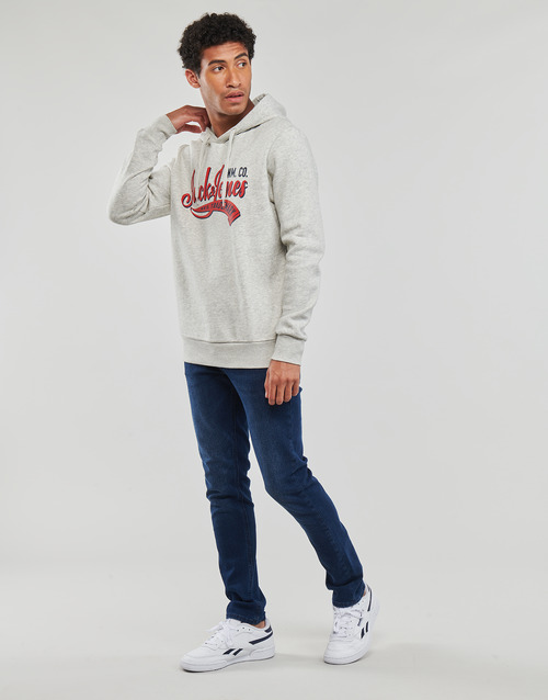 Jack & Jones - JJELOGO SWEAT HOOD 2 COL 23/24 - Gris