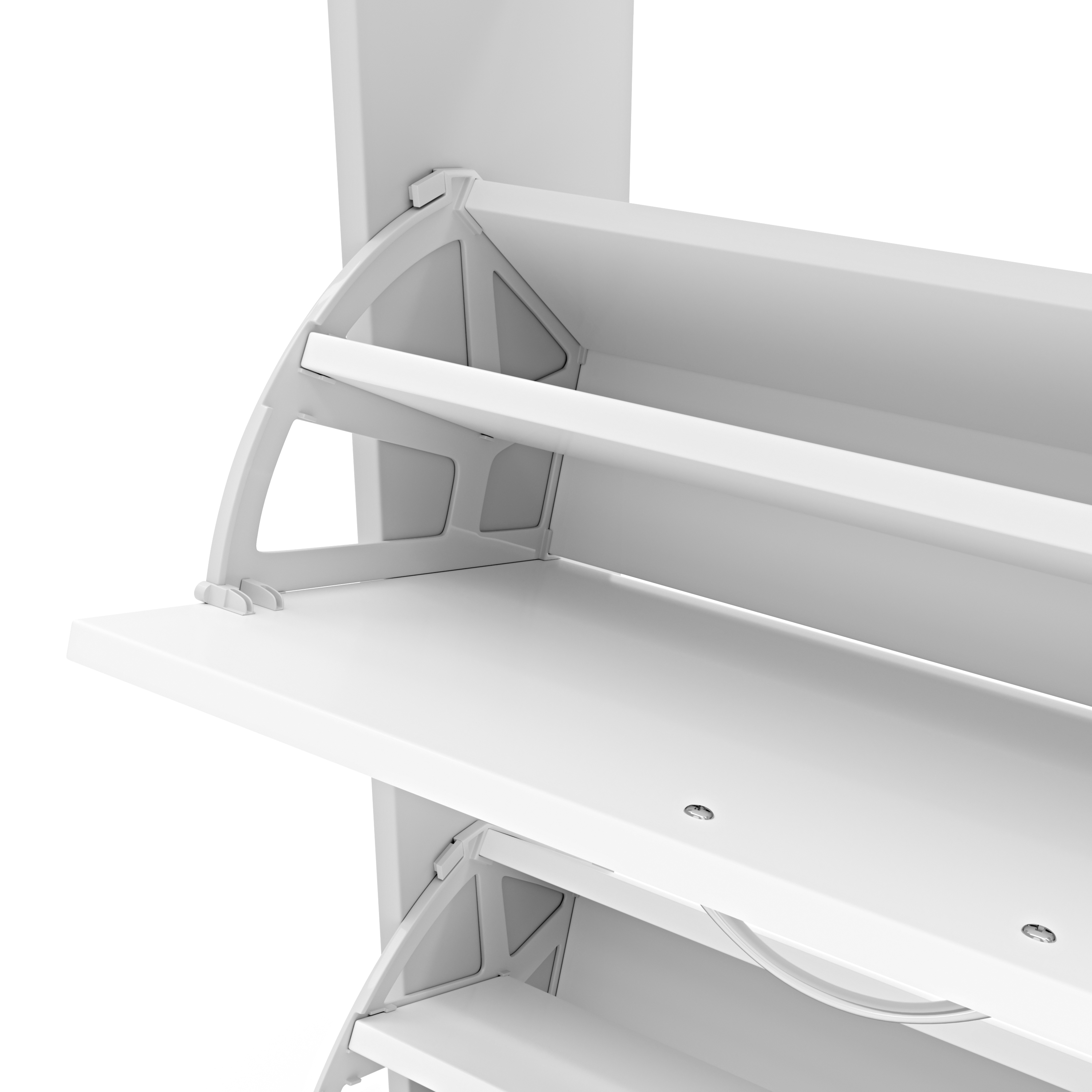 Schuhschrank 60 x 115 cm weiss