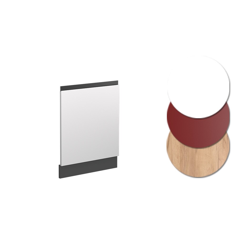 Vicco Geschirrspülerblende Küchenschrank Küchenmöbel R-Line J-Shape Anthrazit Weiß 45 cm modern