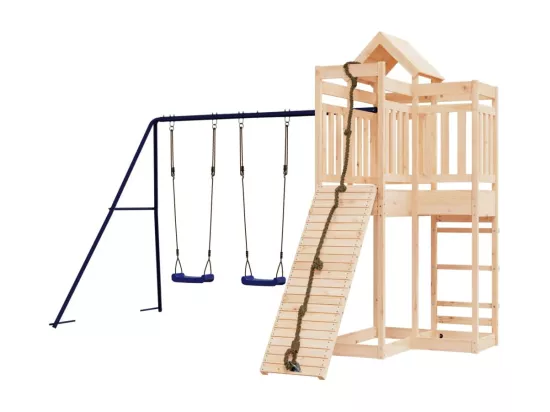 Aire de jeux d'extérieur bois de pin massif