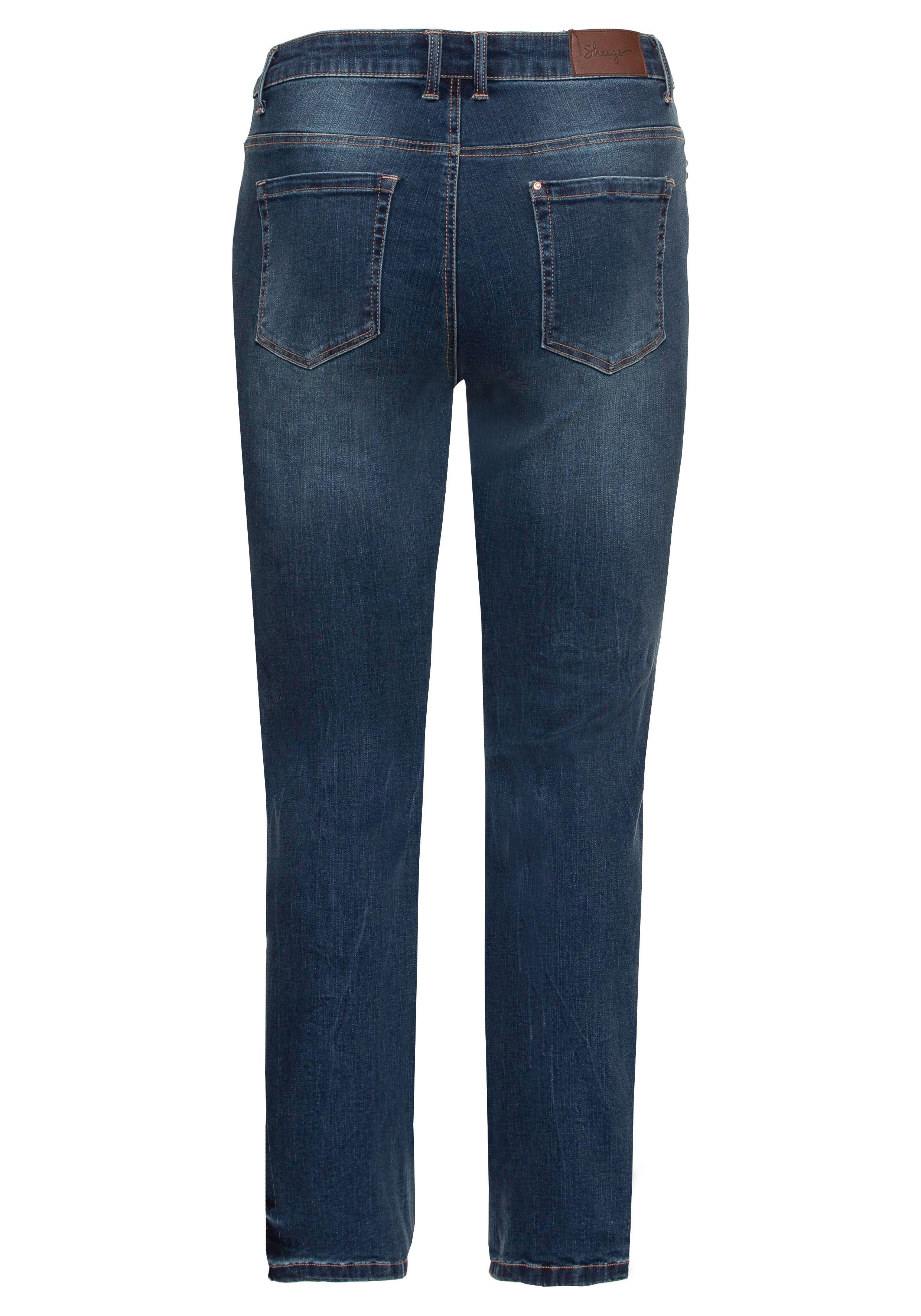 Gerade Stretch-Jeans mit Bodyforming-Effekt
