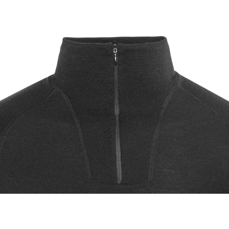 Woolpower Zip Turtleneck Lite Black