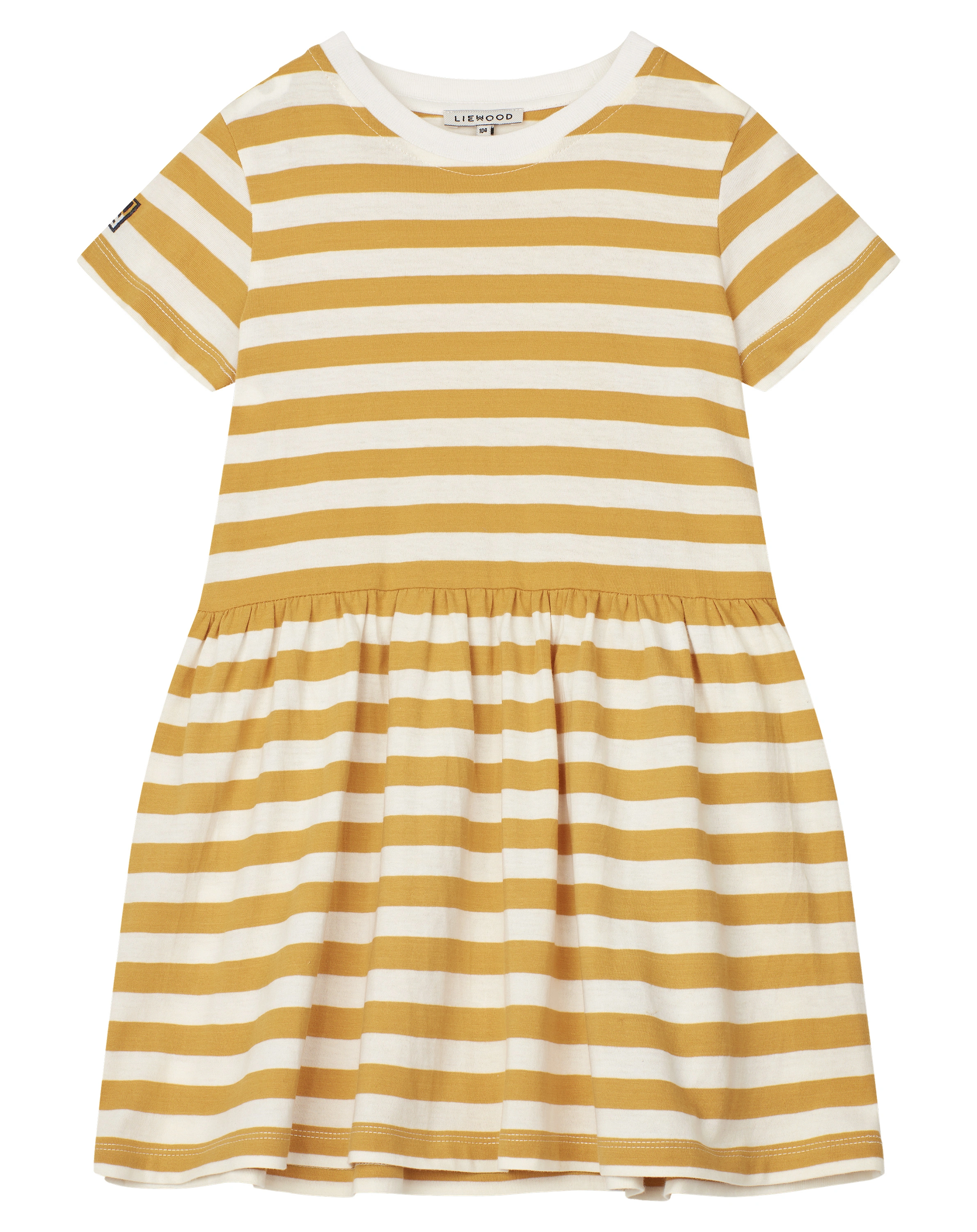Kleid LIMA gestreift in white/yellow