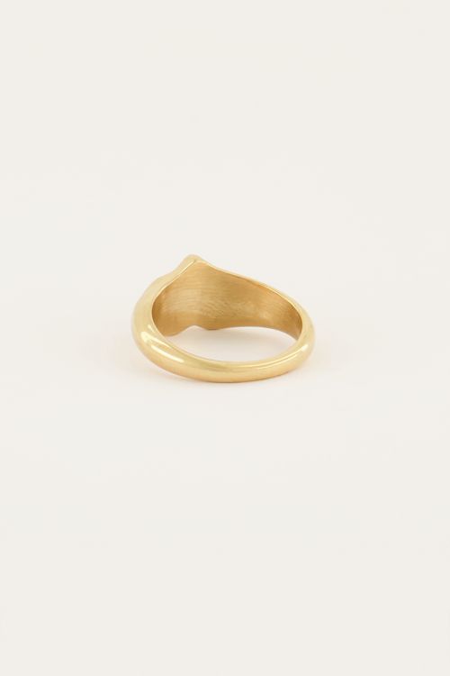 MOOD ring met zwarte ster