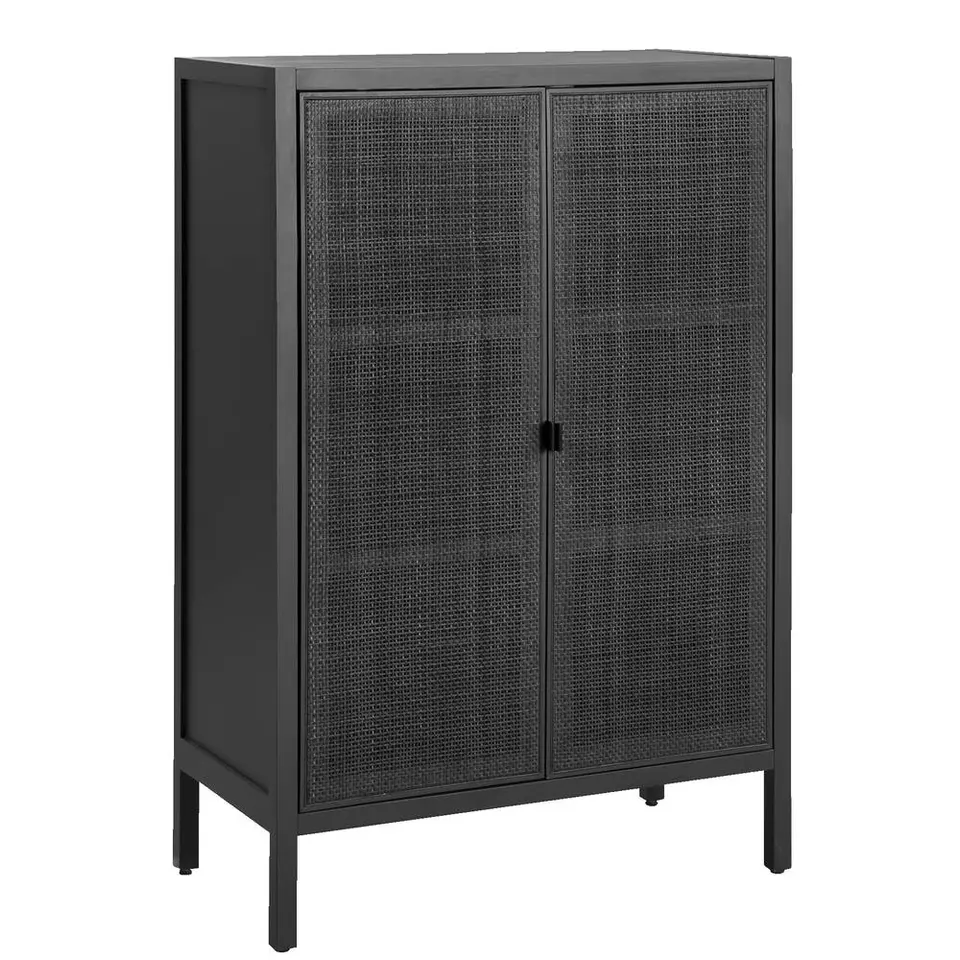 Kast Morris - zwart - 120x80x40 cm