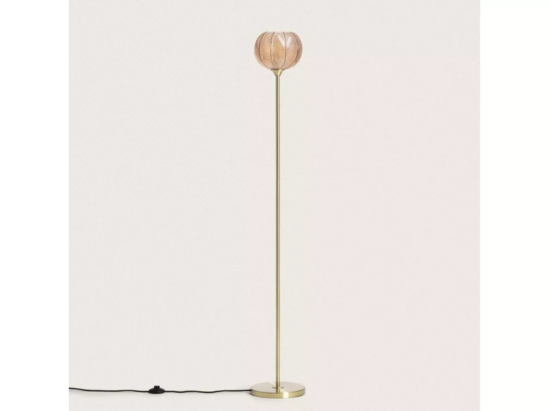 Lampadaire Métal et Verre Klimt Vert