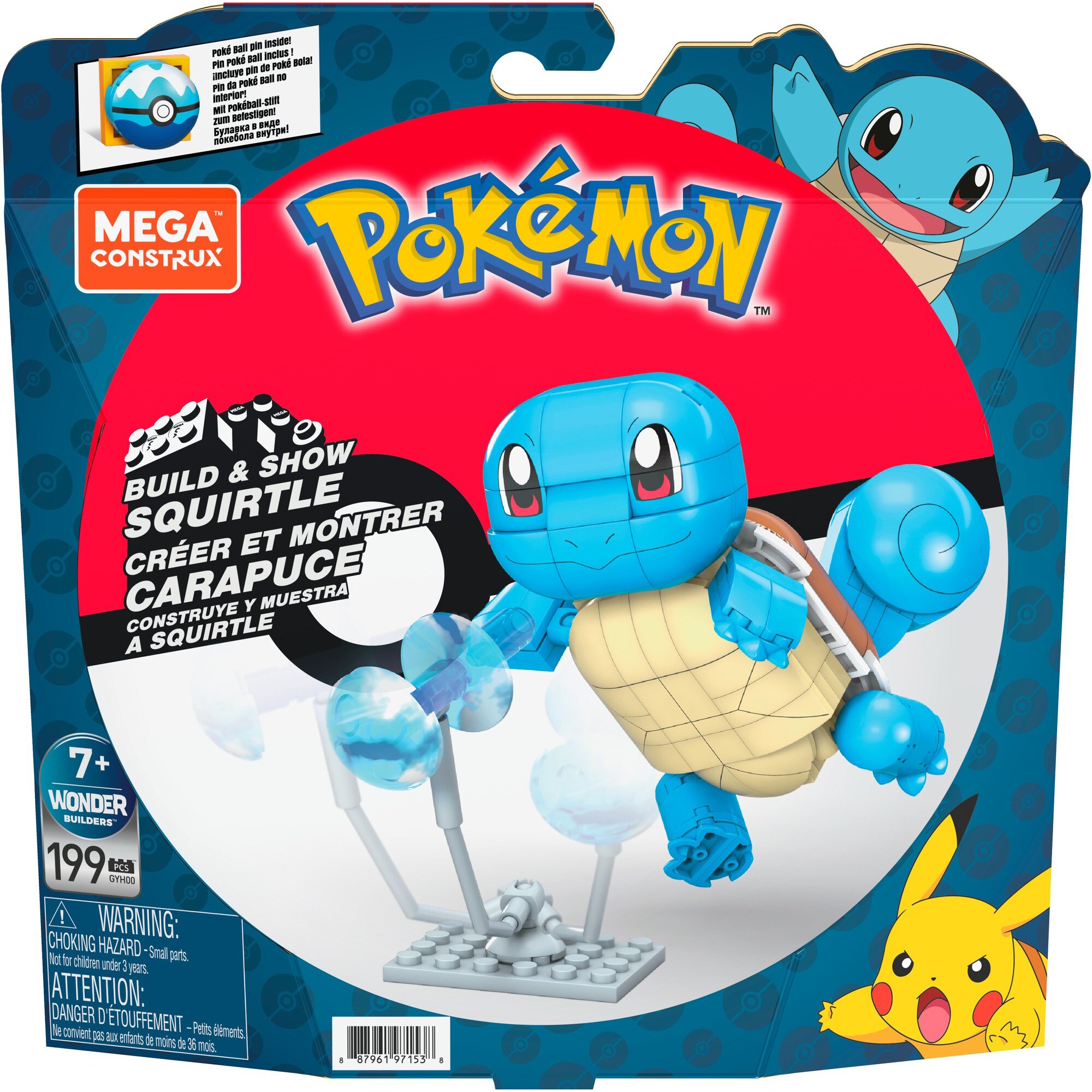 Mattel Konstruktionsspielzeug Pokémon Schiggy