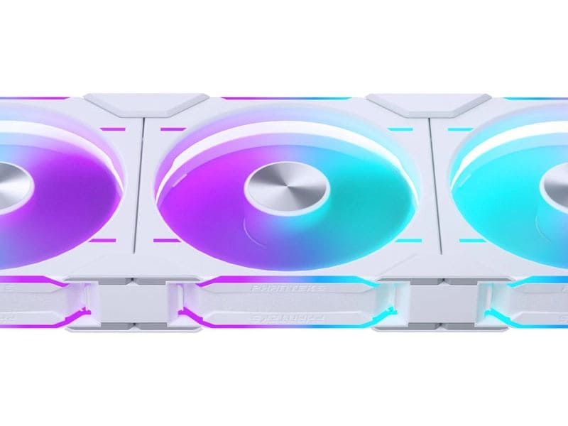 Phanteks PC-Lüfter D30-140 D-RGB PWM Reverse Weiss Leistungsstarker PWM-Lüfter mit D-RGB-Beleuchtung für Gehäuse und Radiatoren