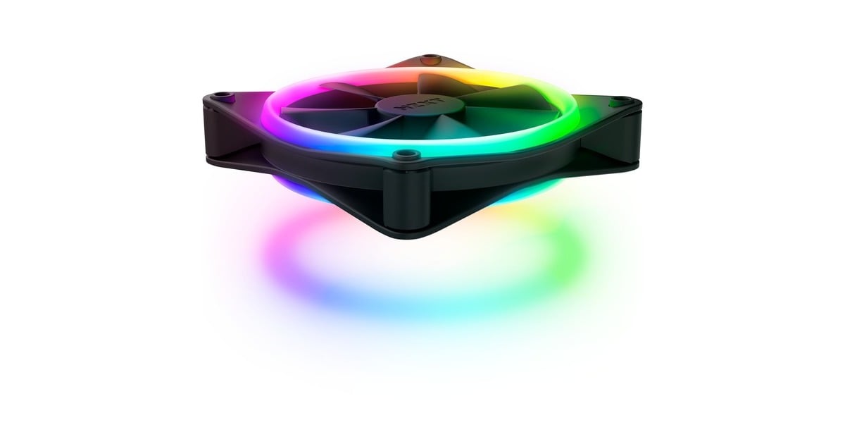 NZXTF120 RGB DUO case fan  (Zwart, 120 x 120 x 25 mm, PWM, zonder controller)