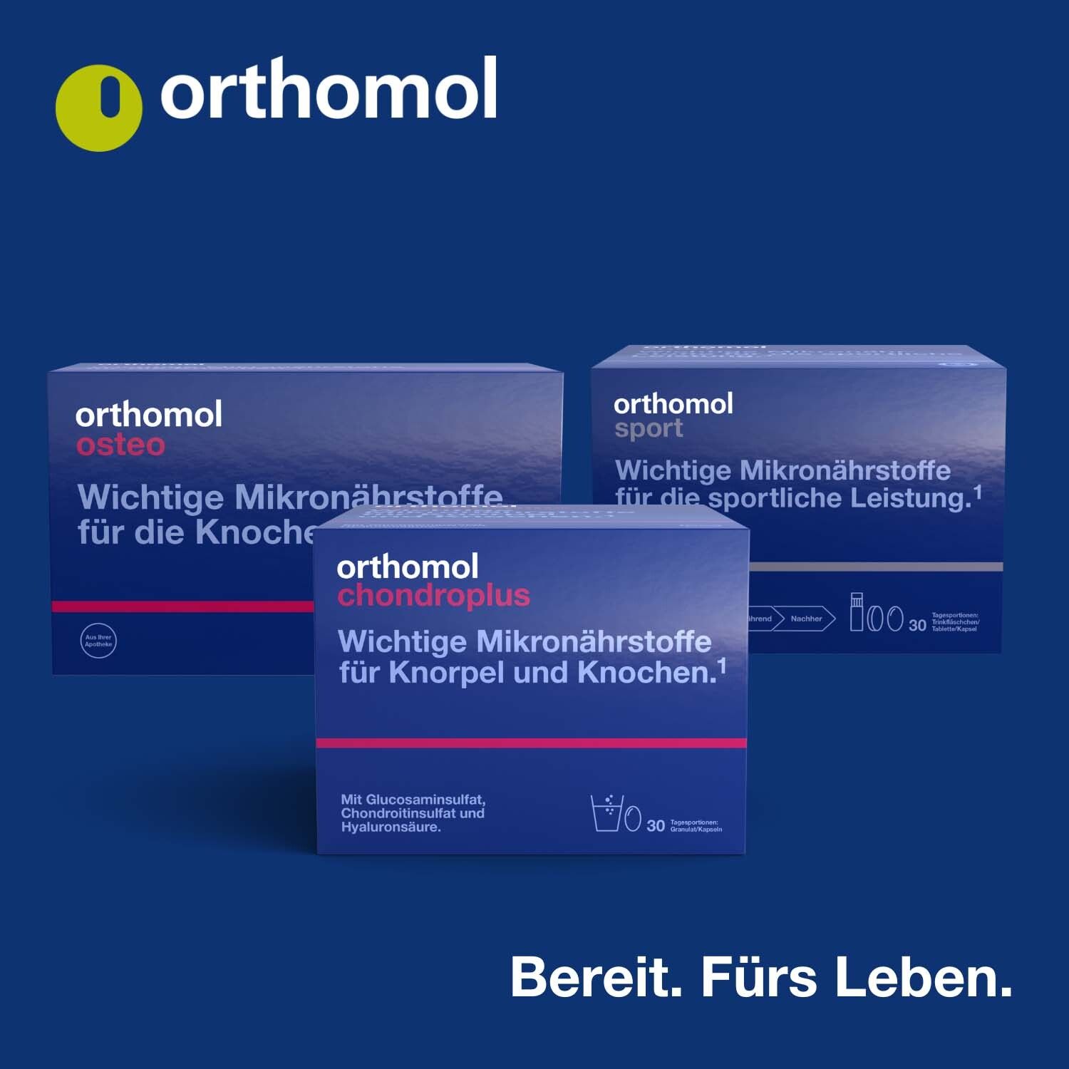 Orthomol Tendo - für normale Bildung und Erhalt von Bindegewebe - Mikronährstoffe, Mangan und Kupfer - Granulat/Tablette/Kapseln