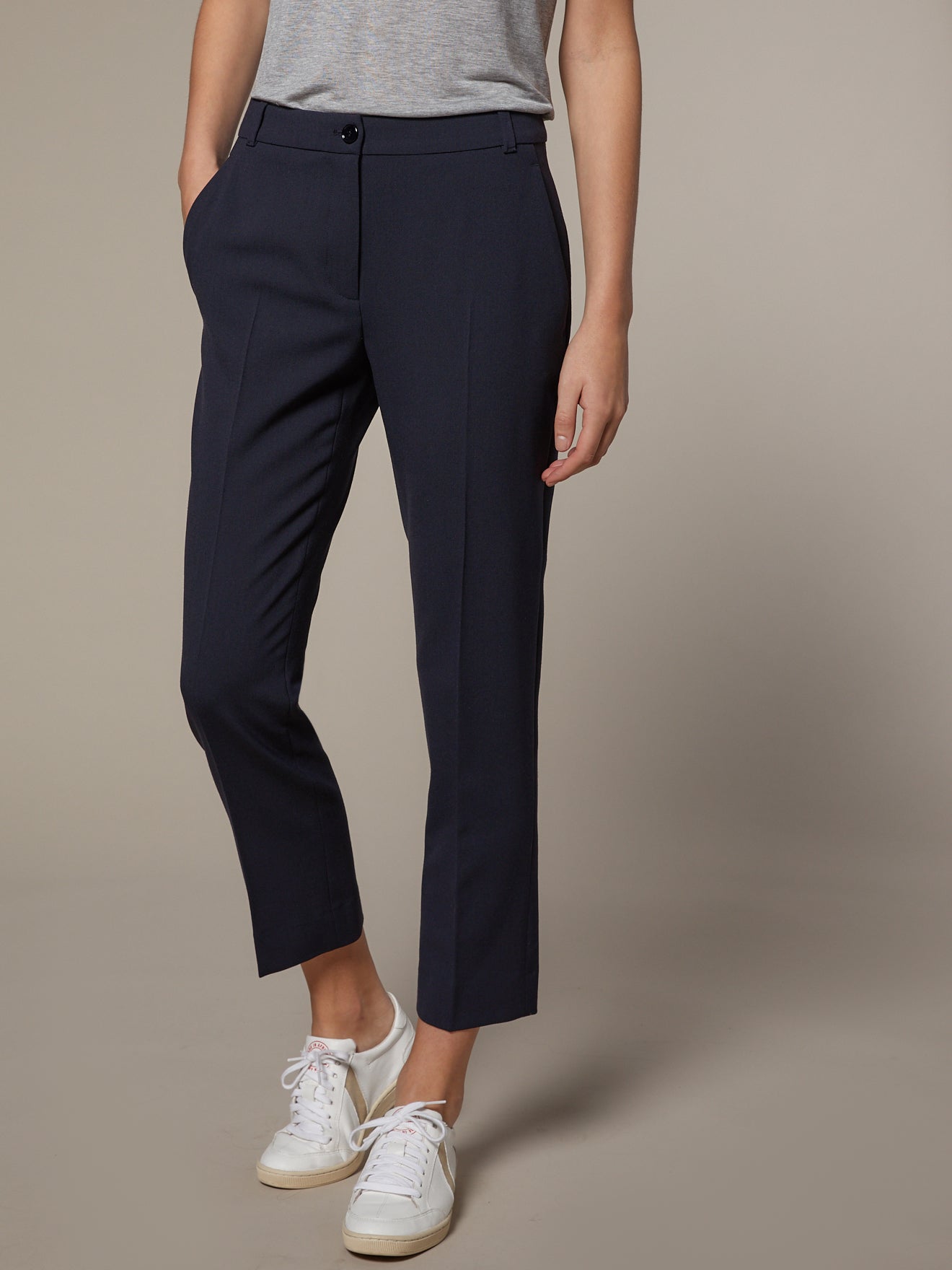 Pantalon cigarette femme