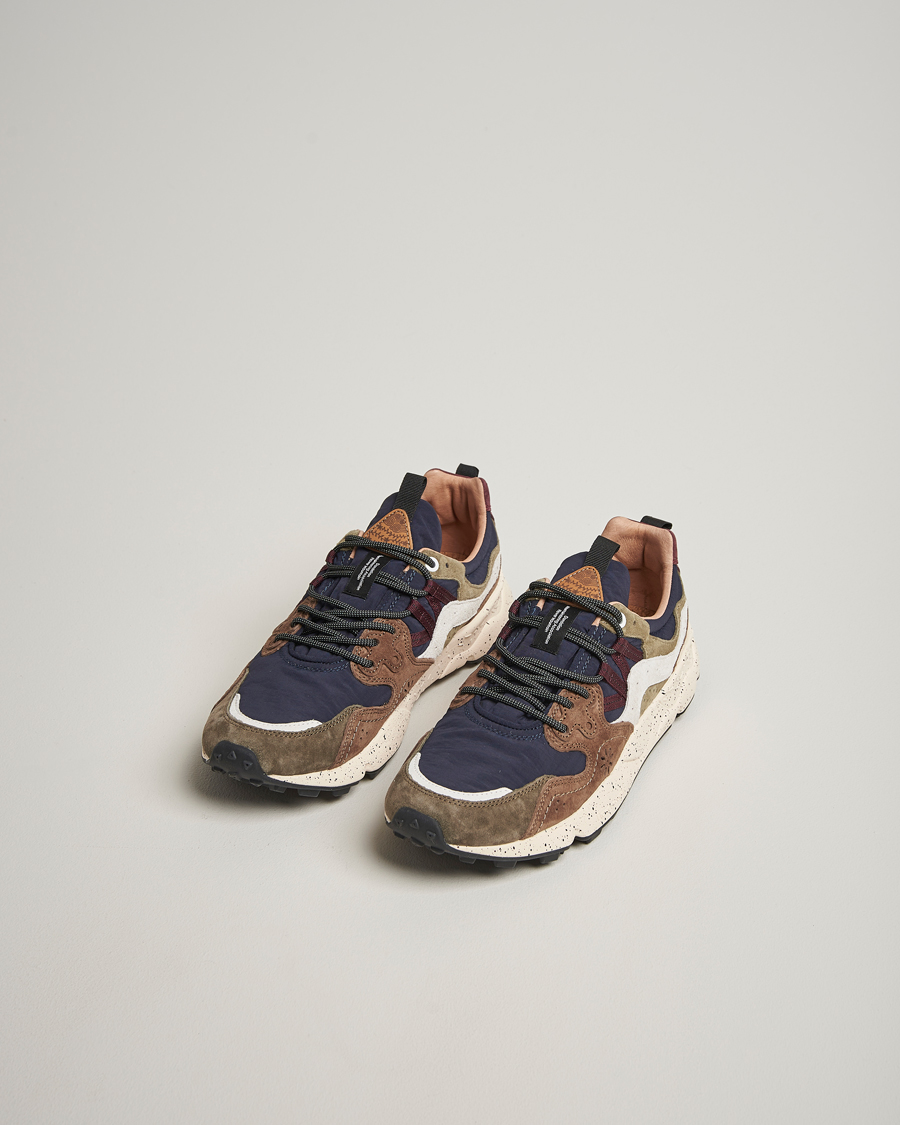 Flower Mountain Yamano 3 Suede Sneaker Brown/Black/Green