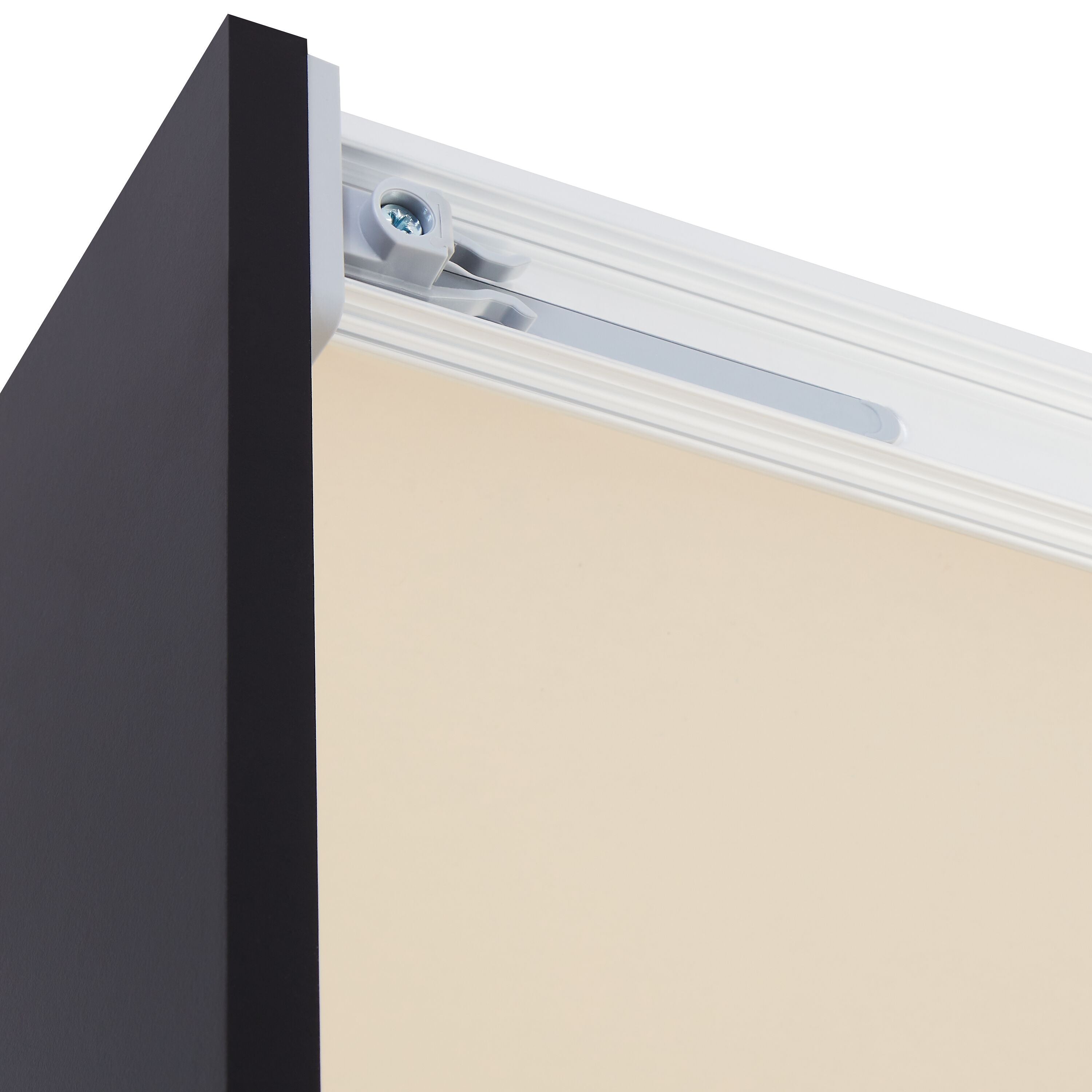 MODUL Schwebetürenschrank - Anthrazit / B: 202.0 cm x T: 65.0 cm x H: 220.0 cm