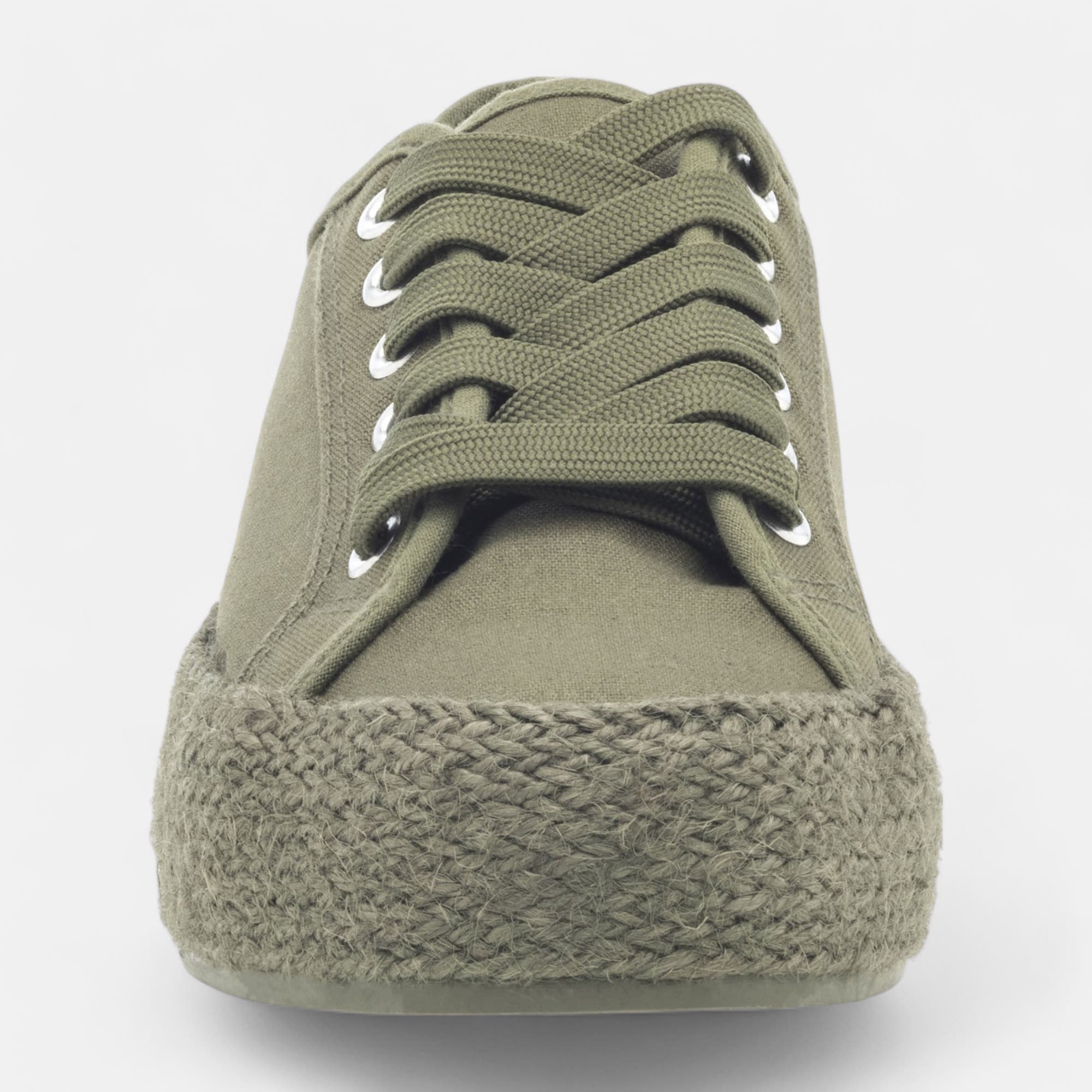 Baskets en toile Femme kaki