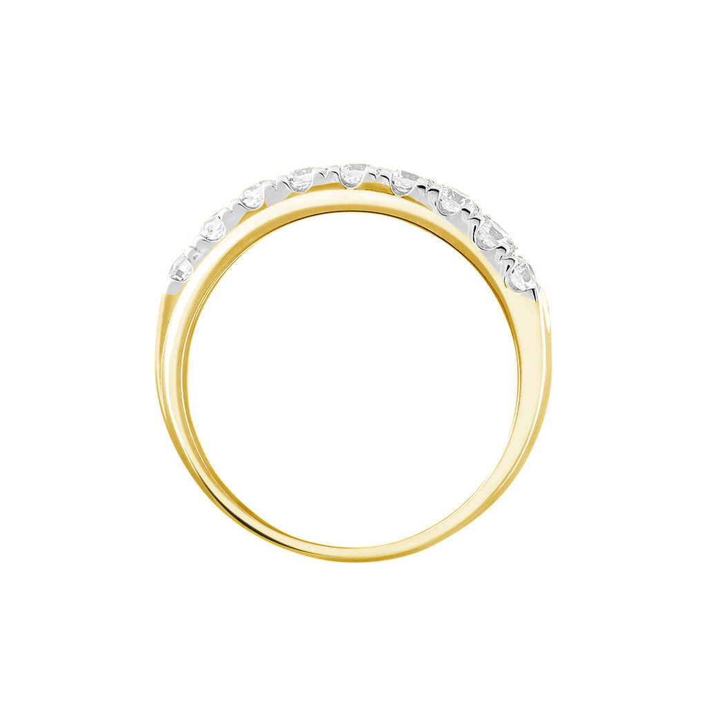 Bague Agostina Or Jaune Oxyde De Zirconium