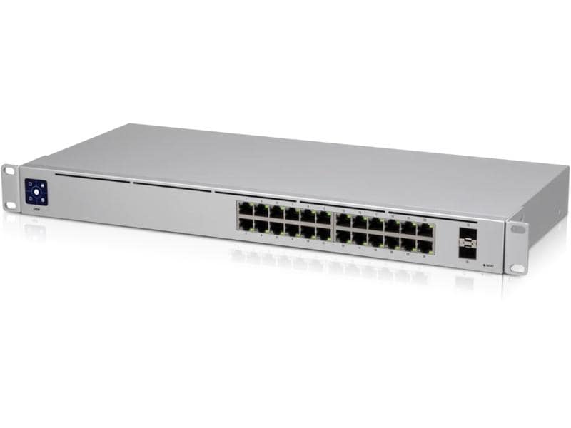 Ubiquiti Switch UniFi USW-24 24 Port UniFi USW 24-Port Gigabit Switch mit 2x SFP, lüfterlos