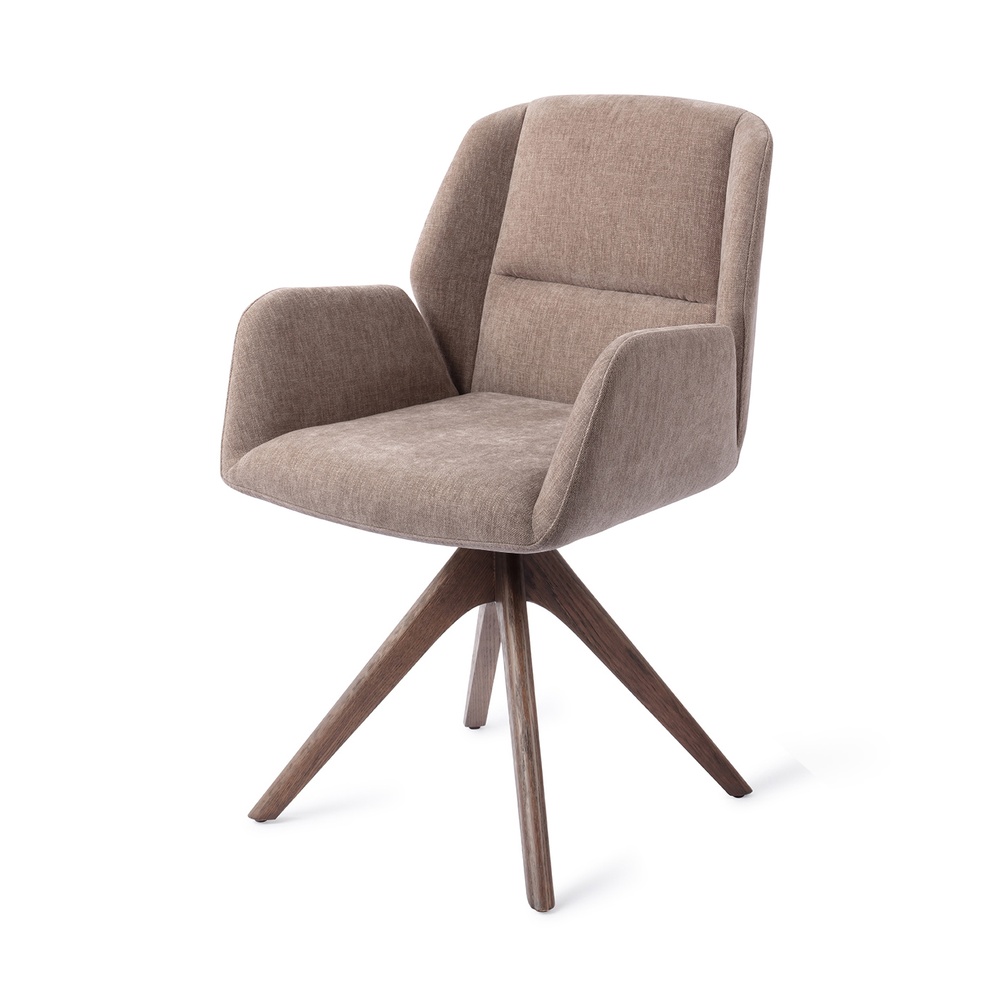 Eetkamerstoel Myoko revolve walnut greystones