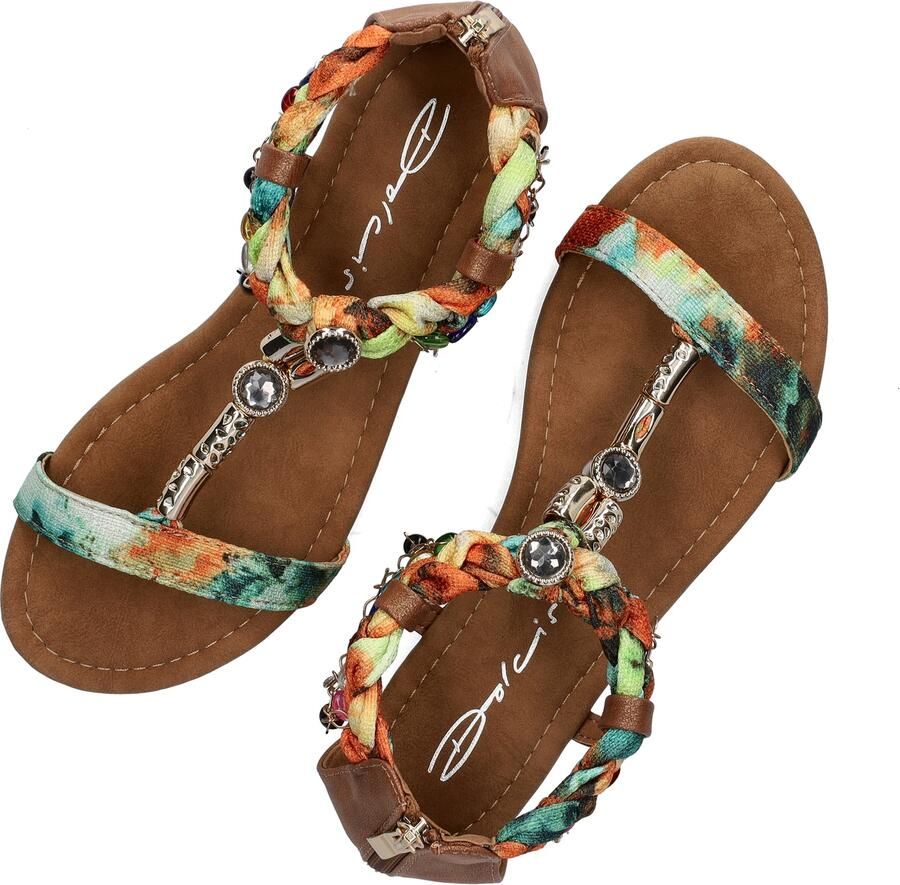 Dolcis sandalen cognac